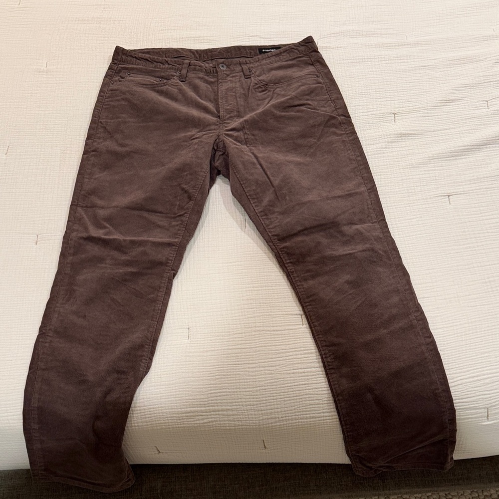 Bonobos Men's Dark Brown Corduroy Pants